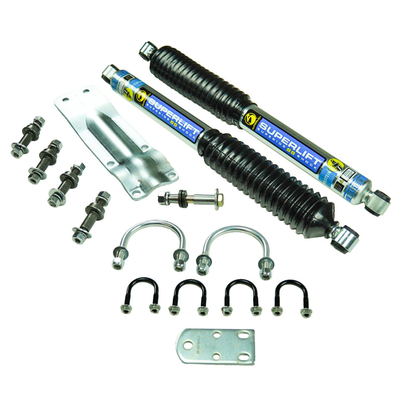 Superlift 73-91 GM 1/2 Ton 4WD Vehicles Solid Axle Dual Steering Stabilizer Kit w/ SS Shocks by BIL Superlift 73-91 GM 1/2 Ton 4WD Vehicles Solid Axle Dual Steering Stabilizer Kit w/ SS Shocks by BIL