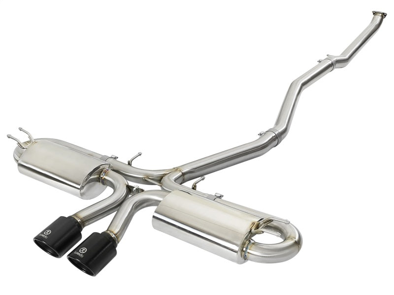 aFe Takeda 3in 304 SS Cat-Back Exhaust w/ Dual Center Black Tips 17+ Honda Civic Si (2dr) I4 1.5L aFe Takeda 3in 304 SS Cat-Back Exhaust w/ Dual Center Black Tips 17+ Honda Civic Si (2dr) I4 1.5L