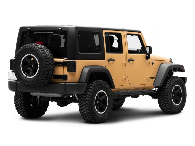 Raxiom 07-18 Jeep Wrangler JK Axial Series Trident LED Tail Lights- Blk Housing (Smoked Lens) Raxiom 07-18 Jeep Wrangler JK Axial Series Trident LED Tail Lights- Blk Housing (Smoked Lens)