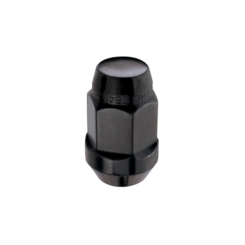 McGard Hex Lug Nut (Cone Seat Bulge Style) M14X1.5 / 22mm Hex / 1.635in. Length (4-Pack) - Black McGard Hex Lug Nut (Cone Seat Bulge Style) M14X1.5 / 22mm Hex / 1.635in. Length (4-Pack) - Black
