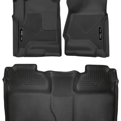 Husky Liners 14-18 Chevrolet Silverado Crew Cab X-Act Contour Front & Second Seat Floor Liners