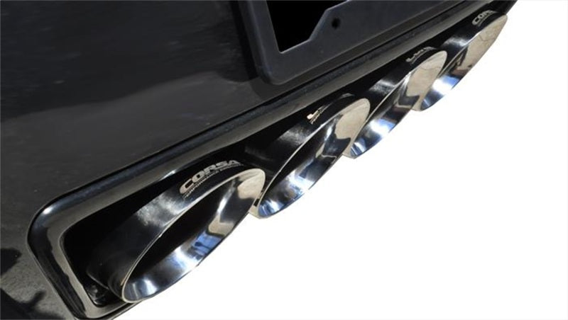 Corsa 2017-2019 Corvette Z06 2.75in Axle Back Exhaust Polished Dual Rear Exit Quad 4.5in Tip (Sport) Corsa 2017-2019 Corvette Z06 2.75in Axle Back Exhaust Polished Dual Rear Exit Quad 4.5in Tip (Sport)