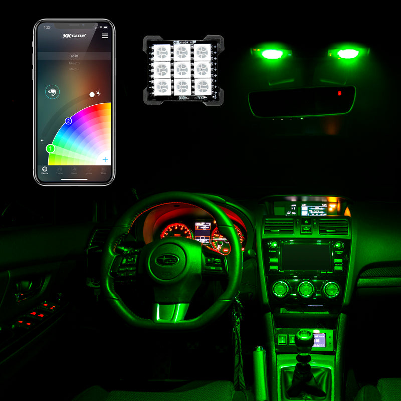 XK Glow RGB Festoon LED Panel XKchrome Bluetooth App Controlled Dome Bulb XK Glow RGB Festoon LED Panel XKchrome Bluetooth App Controlled Dome Bulb