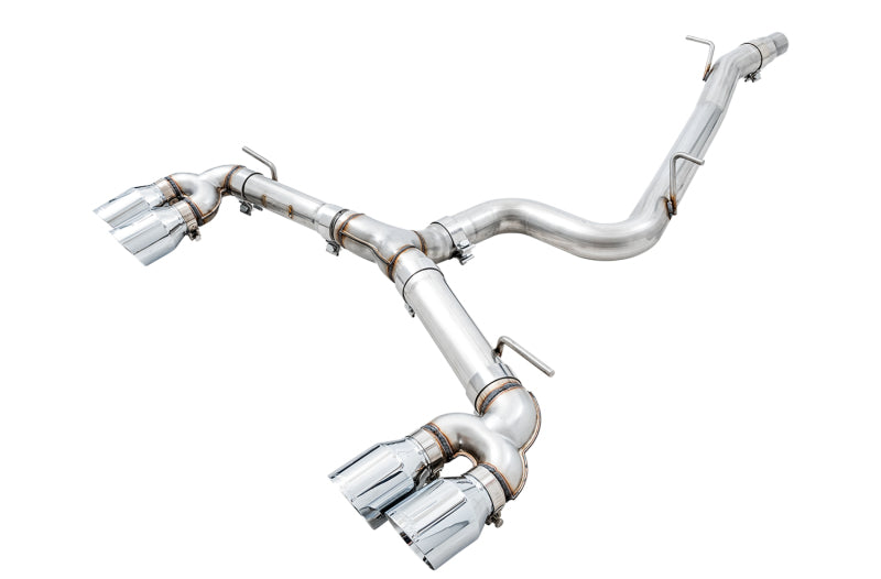 AWE Tuning Mk7 Golf R Track Edition Exhaust w/Chrome Silver Tips 102mm AWE Tuning Mk7 Golf R Track Edition Exhaust w/Chrome Silver Tips 102mm