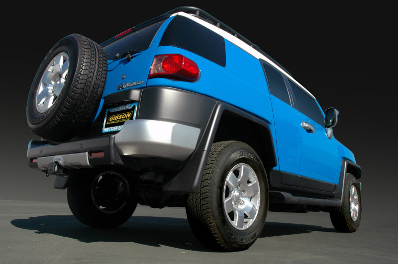 Gibson 07-14 Toyota FJ Cruiser Base 4.0L 2.5in Cat-Back Single Exhaust - Stainless Gibson 07-14 Toyota FJ Cruiser Base 4.0L 2.5in Cat-Back Single Exhaust - Stainless