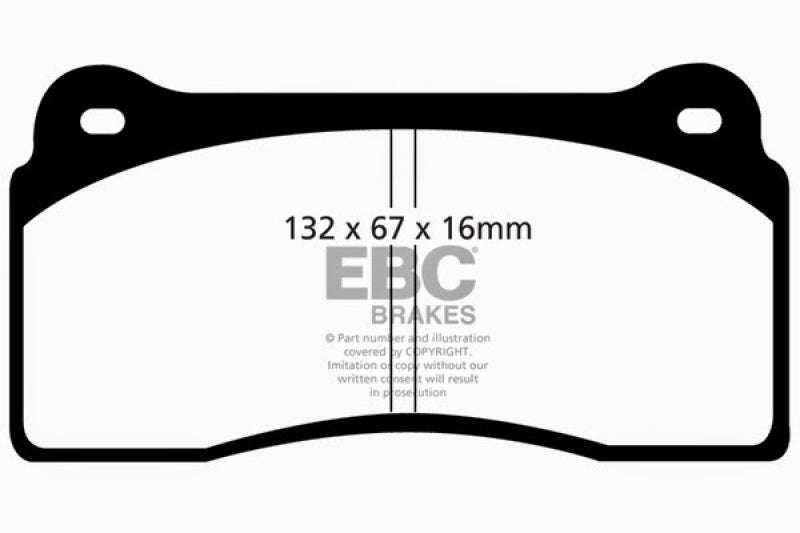 EBC 99-03 Aston Martin DB7 5.9 Redstuff Front Brake Pads EBC 99-03 Aston Martin DB7 5.9 Redstuff Front Brake Pads