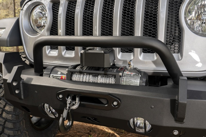 Rugged Ridge HD Bumper Full Width Front 07-18 Jeep Wrangler JK 18-20 Jeep Wrangler JL 2020 JT Rugged Ridge HD Bumper Full Width Front 07-18 Jeep Wrangler JK 18-20 Jeep Wrangler JL 2020 JT
