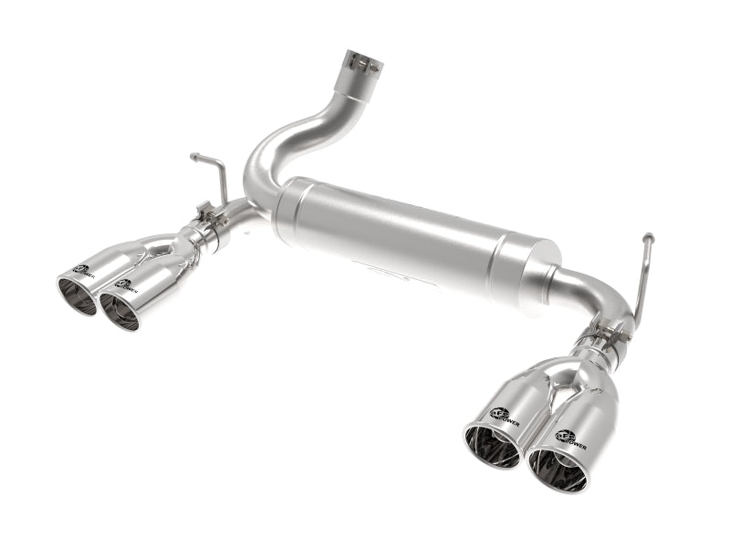 aFe Rebel Series 2.5in 409 SS Axle-Back Exhaust Polished 07-18 Jeep Wrangler (JK) V6-3.6L/3.8L aFe Rebel Series 2.5in 409 SS Axle-Back Exhaust Polished 07-18 Jeep Wrangler (JK) V6-3.6L/3.8L