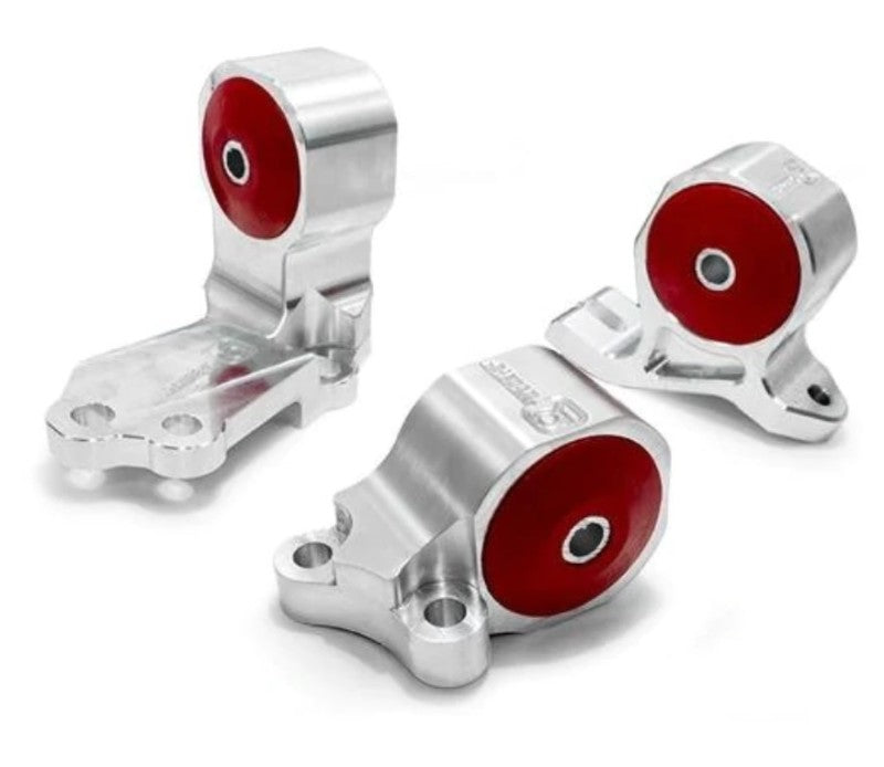 Innovative 88-91 Civic B-Series Silver Aluminum Mounts Solid Bushings (Cable to Hydro Conversion) Innovative 88-91 Civic B-Series Silver Aluminum Mounts Solid Bushings (Cable to Hydro Conversion)