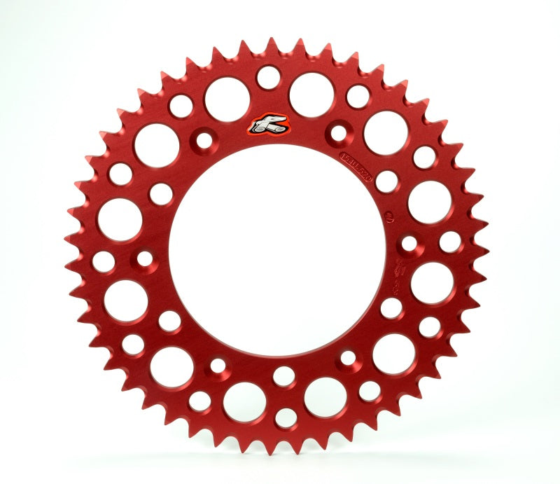 Renthal 86-02 Honda CR 80 Rear Grooved Sprocket - Red 420-49P Teeth Renthal 86-02 Honda CR 80 Rear Grooved Sprocket - Red 420-49P Teeth