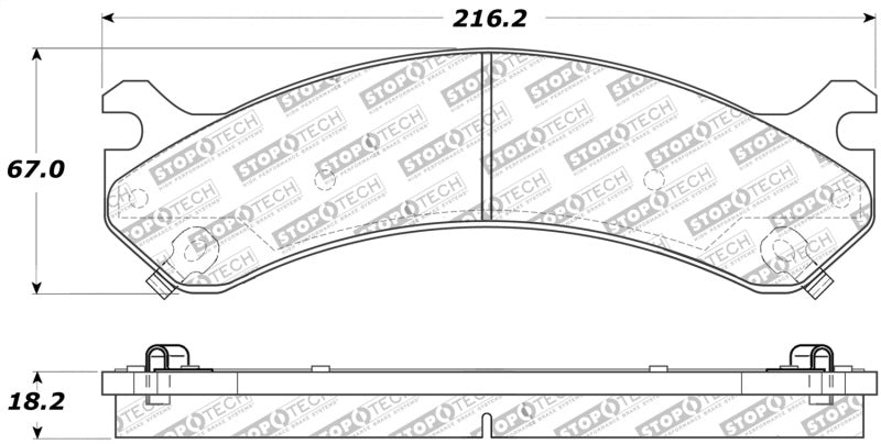 StopTech Performance 99-09 Chevy Silverado/GMC Sierra 3500 Front Brake Pads StopTech Performance 99-09 Chevy Silverado/GMC Sierra 3500 Front Brake Pads