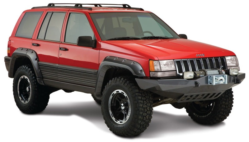 Bushwacker 93-98 Jeep Grand Cherokee Cutout Style Flares 4pc - Black Bushwacker 93-98 Jeep Grand Cherokee Cutout Style Flares 4pc - Black