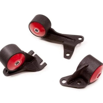 Innovative 88-91 Civic D-Series Black Steel Mounts 85A Bushings (Wagon 4WD Cable)