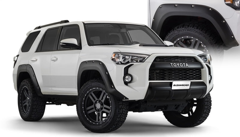 Bushwacker 14-18 Toyota 4Runner Pocket Style Flares 4pc Excludes Limited - Black Bushwacker 14-18 Toyota 4Runner Pocket Style Flares 4pc Excludes Limited - Black