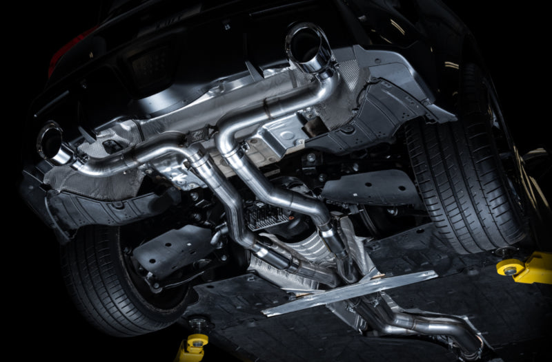 AWE Tuning 2020 Toyota Supra A90 Track Edition Exhaust - 5in Chrome Silver Tips AWE Tuning 2020 Toyota Supra A90 Track Edition Exhaust - 5in Chrome Silver Tips
