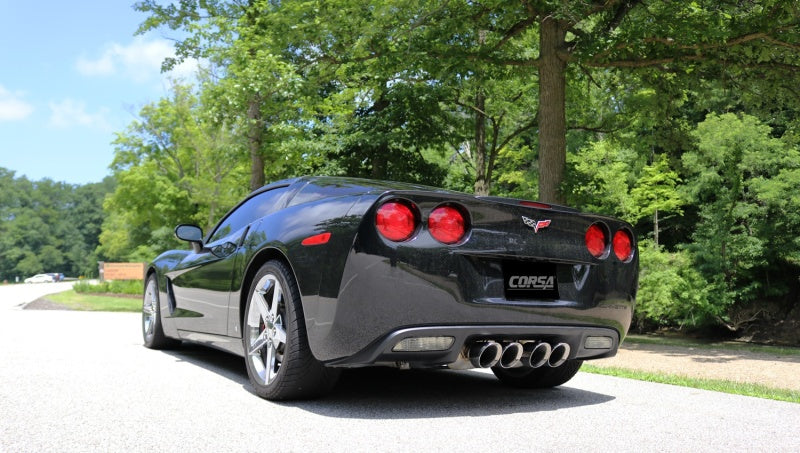 Corsa 2005-2007 Chevrolet Corvette (C6) 6.0L/6.2L Polished Xtreme Axle-Back Exhaust w/4.5in Tips Corsa 2005-2007 Chevrolet Corvette (C6) 6.0L/6.2L Polished Xtreme Axle-Back Exhaust w/4.5in Tips