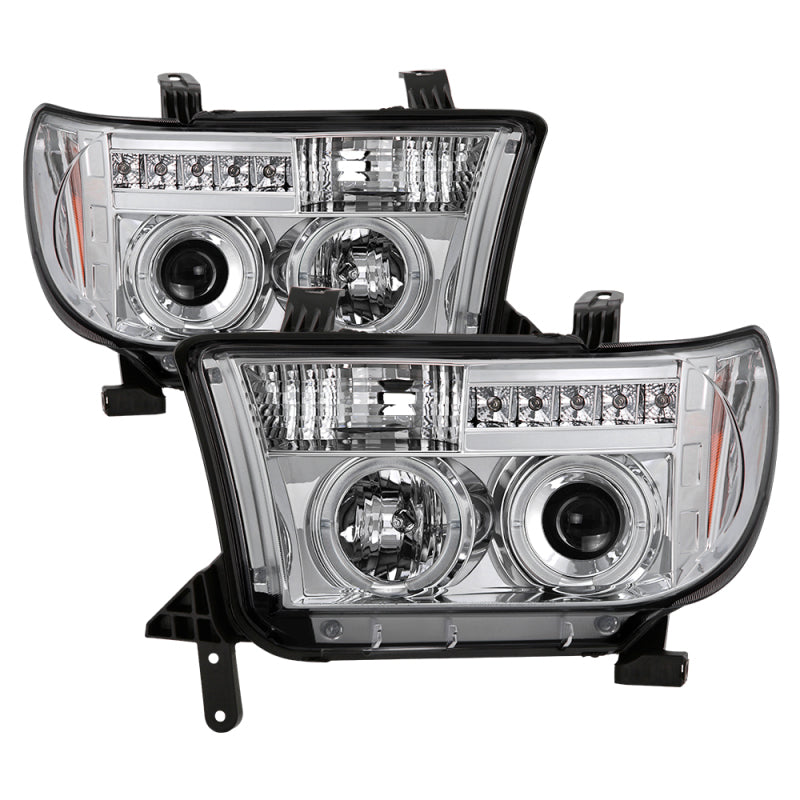 Spyder Toyota Tundra 07-13 Projector Headlights LED Halo LED Chrm PRO-YD-TTU07-HL-C Spyder Toyota Tundra 07-13 Projector Headlights LED Halo LED Chrm PRO-YD-TTU07-HL-C