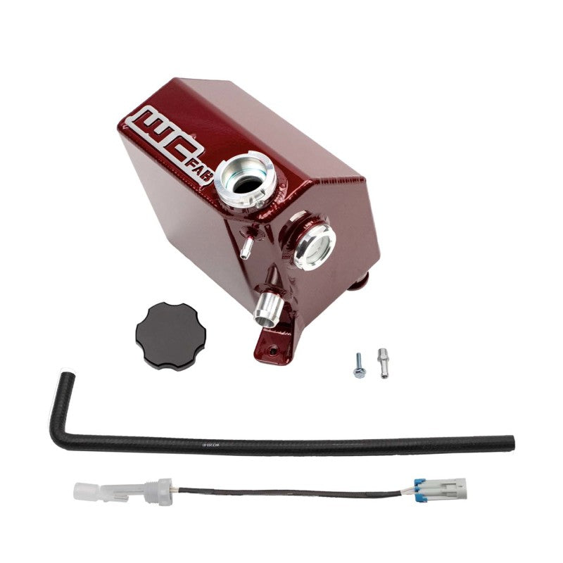 Wehrli 17-19 Chevrolet 6.6L L5P Duramax OEM Placement Coolant Tank Kit - WCFab Red Wehrli 17-19 Chevrolet 6.6L L5P Duramax OEM Placement Coolant Tank Kit - WCFab Red