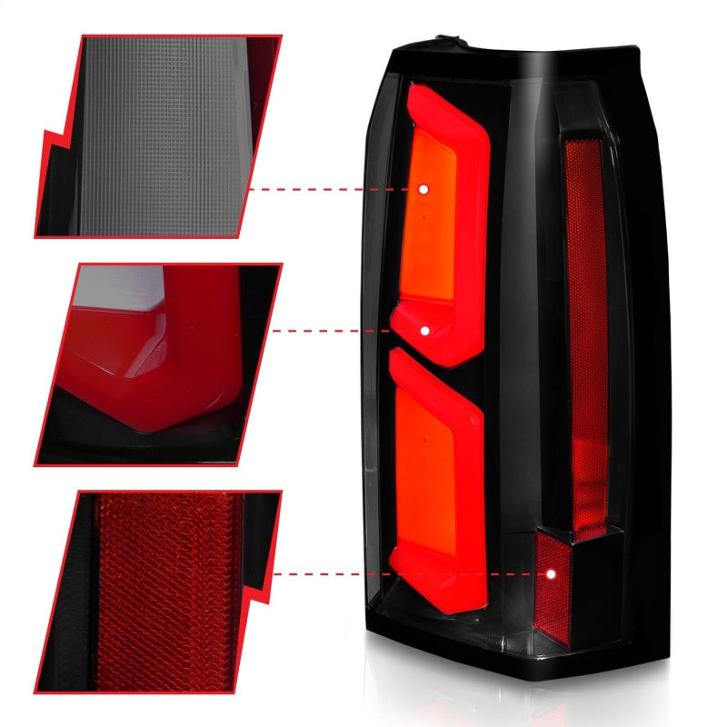ANZO 2015-2020 Chevrolet Tahoe LED Tail Lights w/ Light Bar Black Housing Somke Lens ANZO 2015-2020 Chevrolet Tahoe LED Tail Lights w/ Light Bar Black Housing Somke Lens
