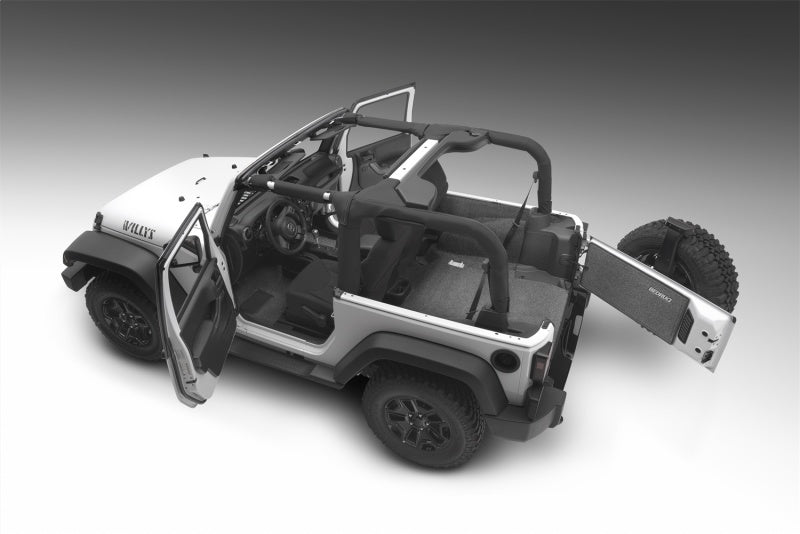 BedRug 07-10 Jeep JK 2Dr Rear 5pc Cargo Kit (Incl Tailgate & Tub Liner) BedRug 07-10 Jeep JK 2Dr Rear 5pc Cargo Kit (Incl Tailgate & Tub Liner)