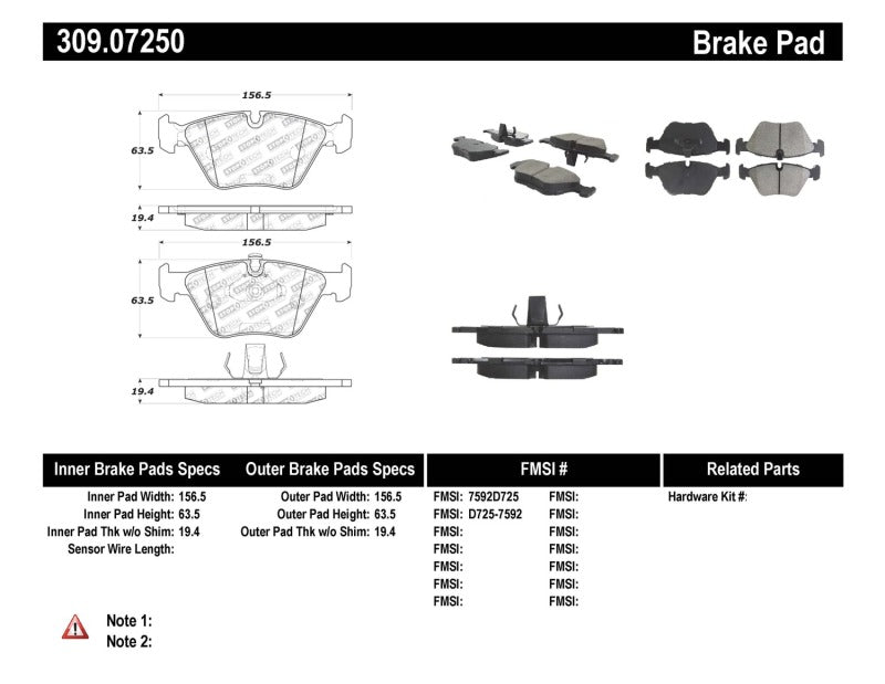 StopTech Performance Brake Pads StopTech Performance Brake Pads