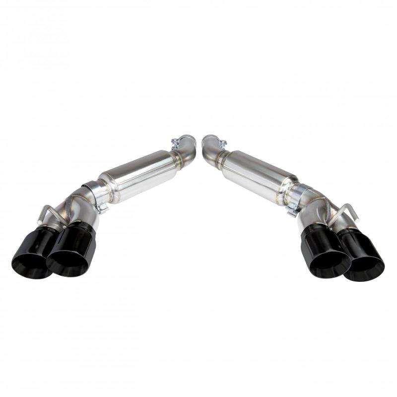 Kooks 2016 + Chevrolet Camaro SS LT1 3in Axle Back Exhaust System w/ Mufflers and Black Quad Tips Kooks 2016 + Chevrolet Camaro SS LT1 3in Axle Back Exhaust System w/ Mufflers and Black Quad Tips