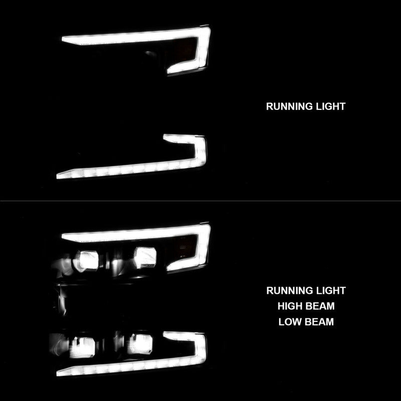 ANZO 19-22 Chevrolet Silverado 1500 LED Proj HL w/Lgt Bar SwBk Seq. Blk w/In. Light - Passenger Side ANZO 19-22 Chevrolet Silverado 1500 LED Proj HL w/Lgt Bar SwBk Seq. Blk w/In. Light - Passenger Side