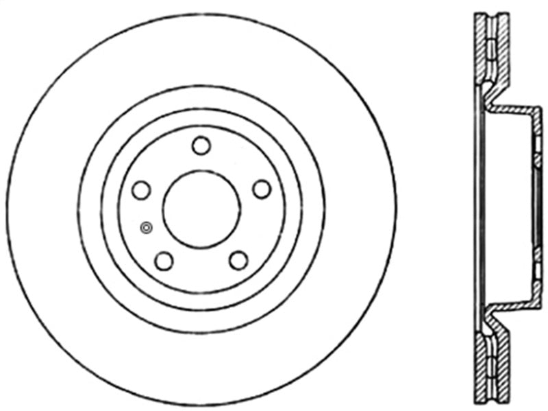 StopTech Power Slot 08-10 Audi S5 Front Left Slotted CRYO-STOP Rotor StopTech Power Slot 08-10 Audi S5 Front Left Slotted CRYO-STOP Rotor