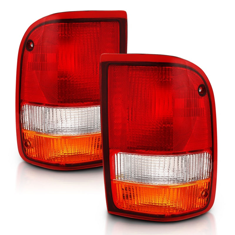 ANZO 1993-1997 Ford Ranger Tail Light Red/Cear (OE) ANZO 1993-1997 Ford Ranger Tail Light Red/Cear (OE)
