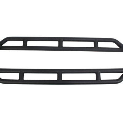 Fishbone Offroad 07-18 Jeep JK 2 Door Wrangler JK Steel Rock Sliders - Blk Textured Powdercoat