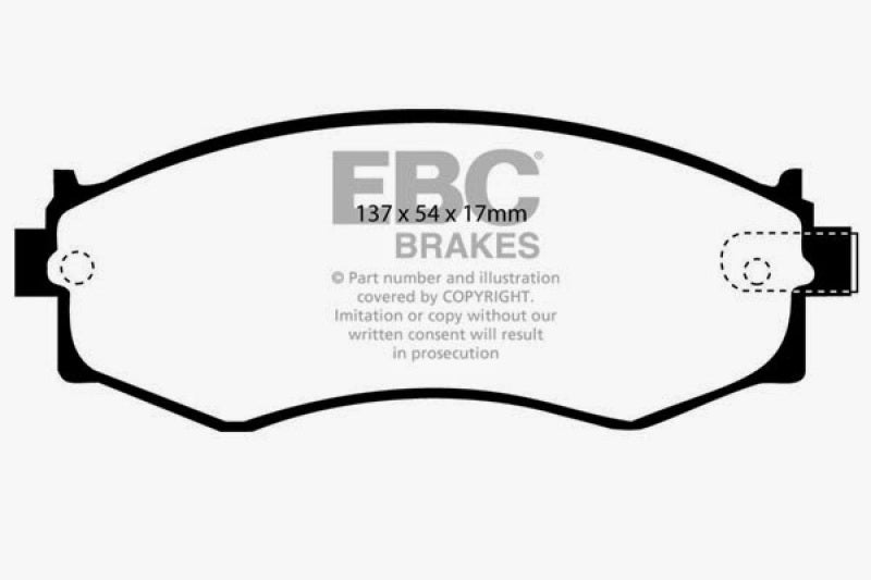 EBC 91-97 Infiniti G20 2.0 Yellowstuff Front Brake Pads EBC 91-97 Infiniti G20 2.0 Yellowstuff Front Brake Pads
