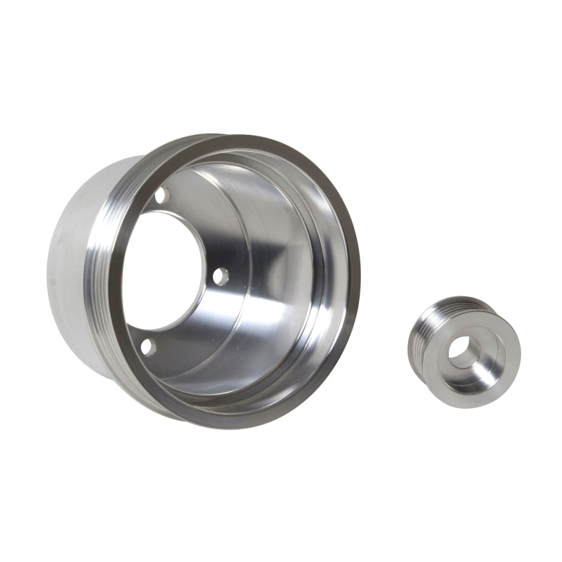 BBK 94-98 Mustang 3.8 V6 Underdrive Pulley Kit - Lightweight CNC Billet Aluminum (2pc) BBK 94-98 Mustang 3.8 V6 Underdrive Pulley Kit - Lightweight CNC Billet Aluminum (2pc)