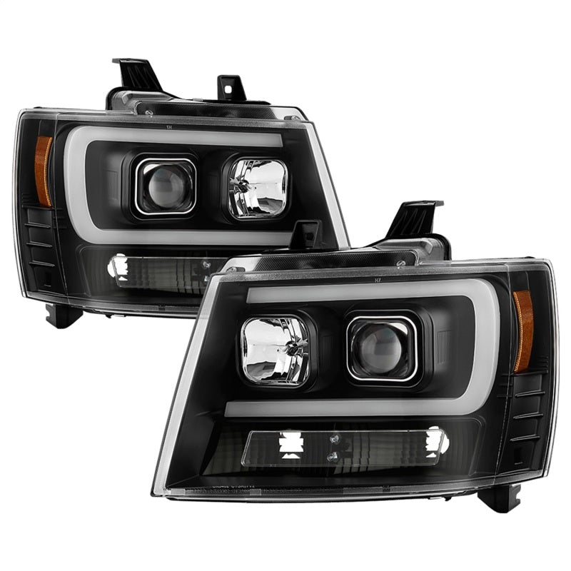 Spyder Chevy Suburban 1500/2500 07-14 Tahoe 07-14 LED Headlights Black PRO-YD-CSUB07V2PL-BK Spyder Chevy Suburban 1500/2500 07-14 Tahoe 07-14 LED Headlights Black PRO-YD-CSUB07V2PL-BK