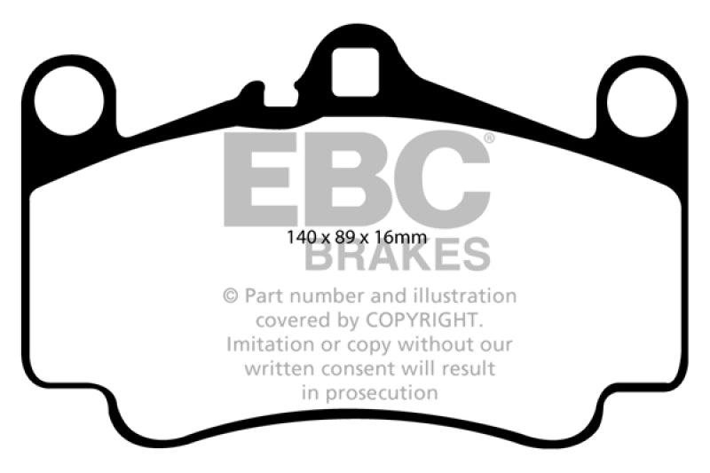 EBC 03-05 Porsche 911 (996) (Cast Iron Rotor only) 3.6 Carrera 4S Bluestuff Front Brake Pads EBC 03-05 Porsche 911 (996) (Cast Iron Rotor only) 3.6 Carrera 4S Bluestuff Front Brake Pads