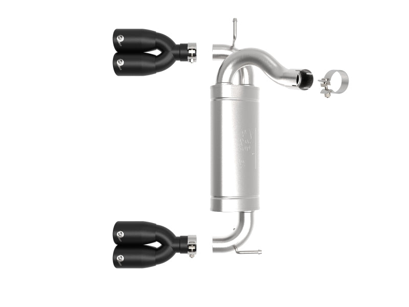 aFe Vulcan Series 2.5in 304 SS Axle-Back Exhaust Black 07-18 Jeep Wrangler (JK) V6-3.6/3.8L aFe Vulcan Series 2.5in 304 SS Axle-Back Exhaust Black 07-18 Jeep Wrangler (JK) V6-3.6/3.8L