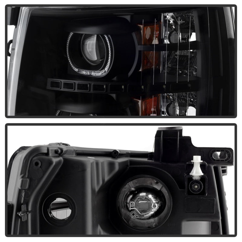 xTune Chevy Silverado 1500/2500/3500 07-13 LED Halo Projector Headlights Black PRO-JH-CSIL07-CFB-BK xTune Chevy Silverado 1500/2500/3500 07-13 LED Halo Projector Headlights Black PRO-JH-CSIL07-CFB-BK