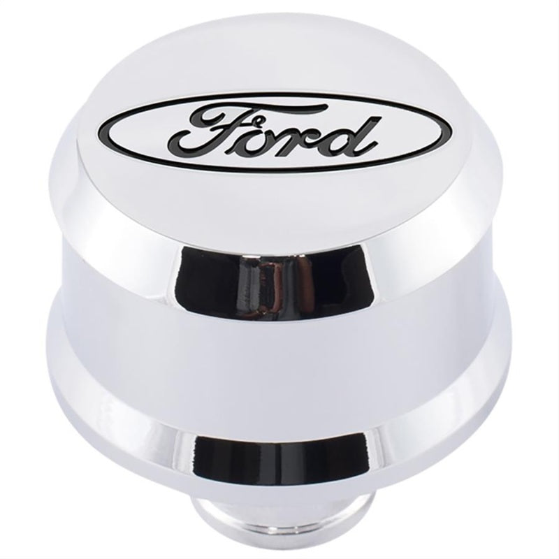 Ford Racing Slant Edge Breather - Chrome Ford Racing Slant Edge Breather - Chrome