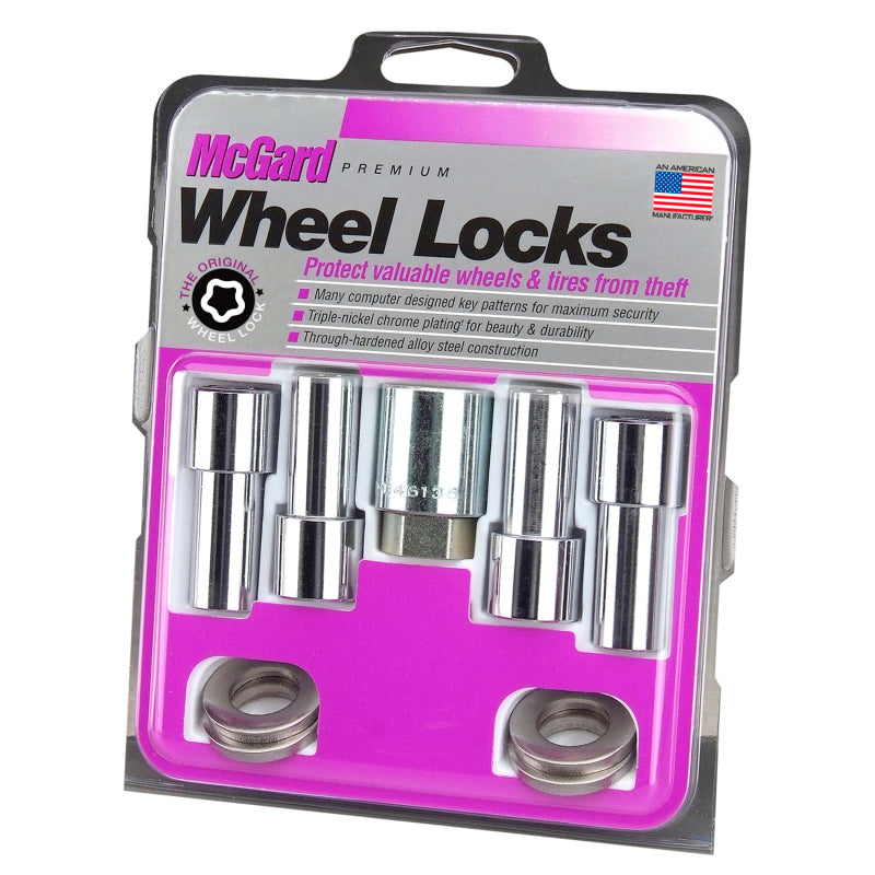 McGard Wheel Lock Nut Set - 4pk. (X-Long Shank) 1/2-20 / 13/16 Hex / 2.165in. Length - Chrome McGard Wheel Lock Nut Set - 4pk. (X-Long Shank) 1/2-20 / 13/16 Hex / 2.165in. Length - Chrome
