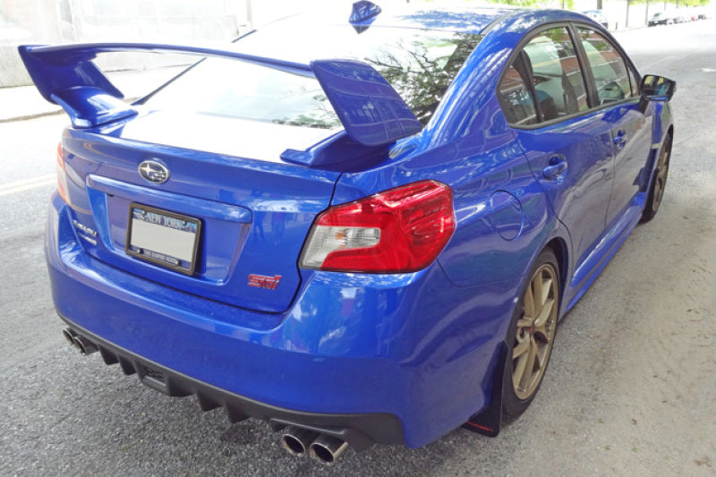 Rally Armor 15-21 Subaru WRX/STI Black UR Mud Flap w/Light Blue Logo Rally Armor 15-21 Subaru WRX/STI Black UR Mud Flap w/Light Blue Logo