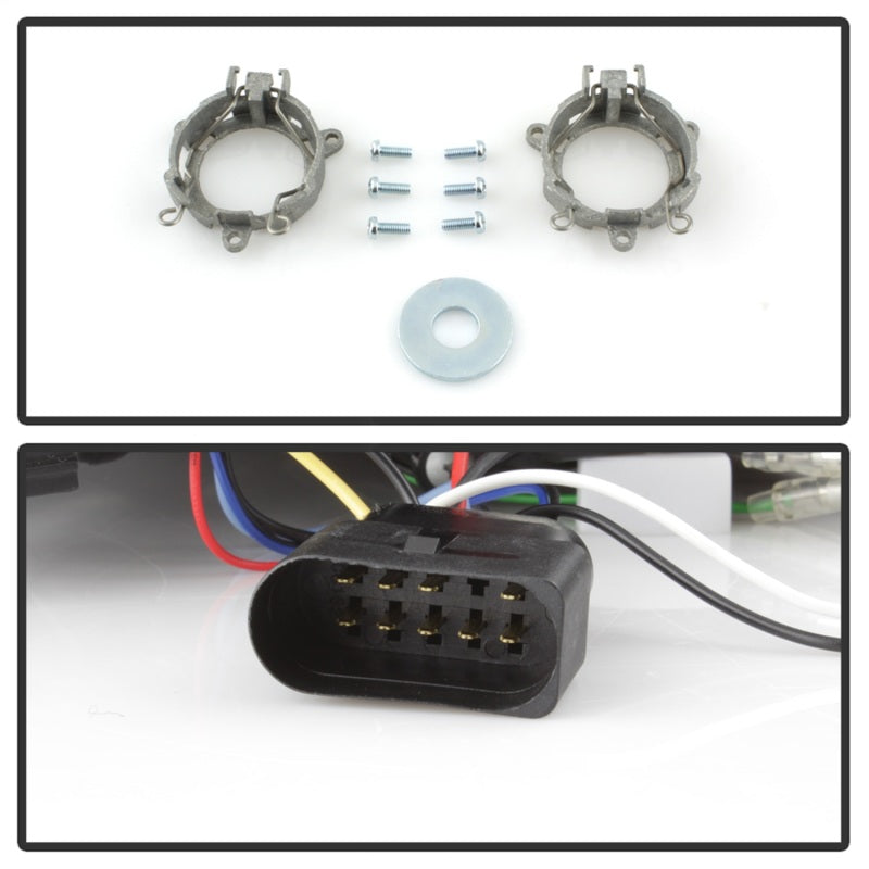 Spyder Audi A4 06-08 Projector Headlights Halogen Model Only - DRL Black PRO-YD-AA405-DRL-BK Spyder Audi A4 06-08 Projector Headlights Halogen Model Only - DRL Black PRO-YD-AA405-DRL-BK