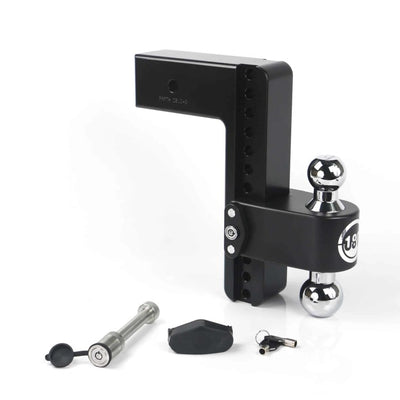 Weigh Safe 180 Hitch 10in Drop Hitch & 3in Shank (10K/21K GTWR) w/WS05 - Black Cerakote