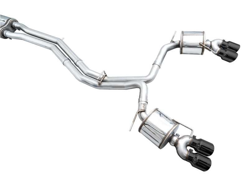 AWE Tuning 19-23 Audi C8 S6/S7 2.9T V6 AWD Touring Edition Exhaust - Diamond Black Tips AWE Tuning 19-23 Audi C8 S6/S7 2.9T V6 AWD Touring Edition Exhaust - Diamond Black Tips