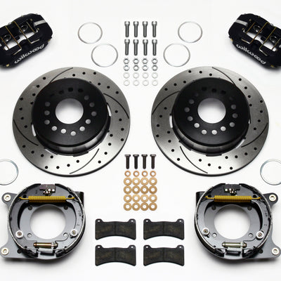 Wilwood Dynapro Low-Profile 11.00in P-Brake Kit Drilled 55-57 Chevy 2.34in Offset