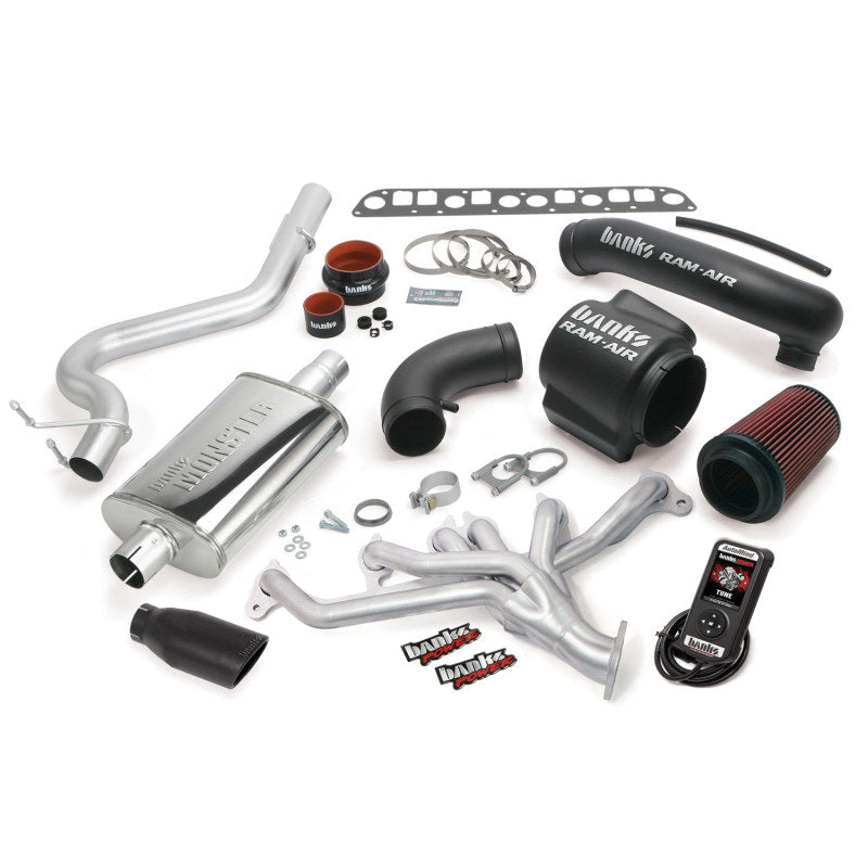 Banks Power 98-99 Jeep 4.0L Wrangler PowerPack System - SS Single Exhaust w/ Black Tip Banks Power 98-99 Jeep 4.0L Wrangler PowerPack System - SS Single Exhaust w/ Black Tip