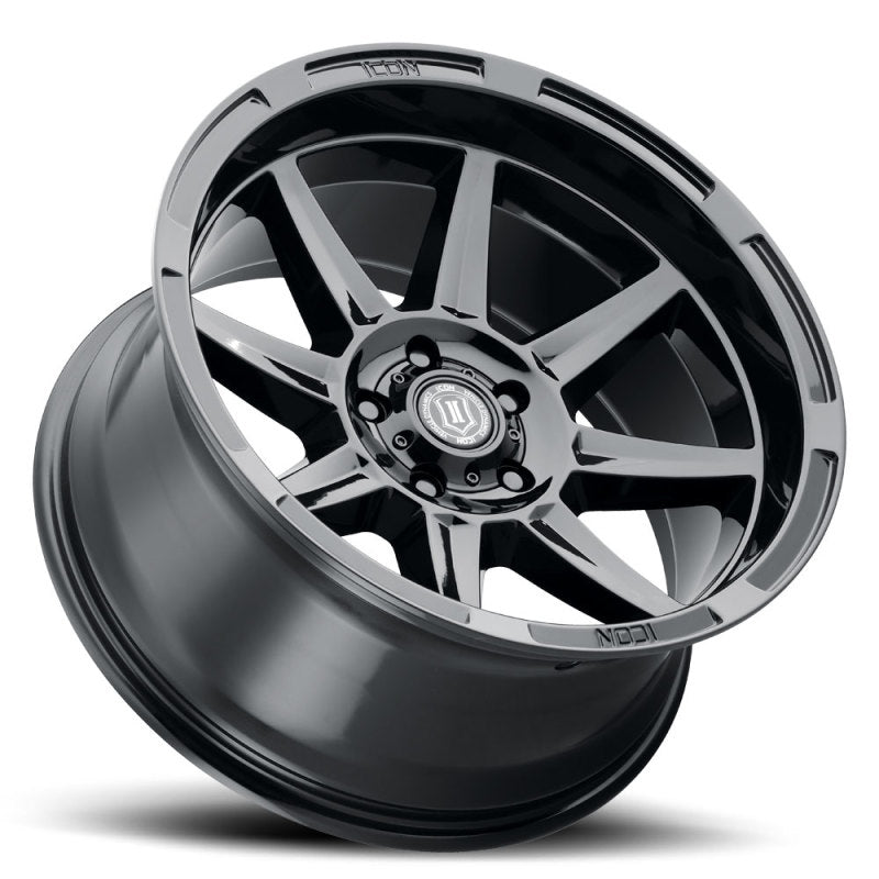 ICON Bandit 20x10 6x5.5 -24mm 4.5in BS 106.10mm Bore Gloss Black Wheel ICON Bandit 20x10 6x5.5 -24mm 4.5in BS 106.10mm Bore Gloss Black Wheel