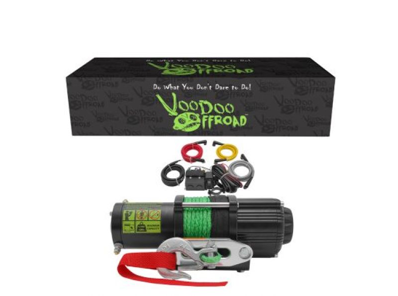 Voodoo Offroad Summoner 4500lb UTV Winch w/ 50ft Synthetic Rope Voodoo Offroad Summoner 4500lb UTV Winch w/ 50ft Synthetic Rope