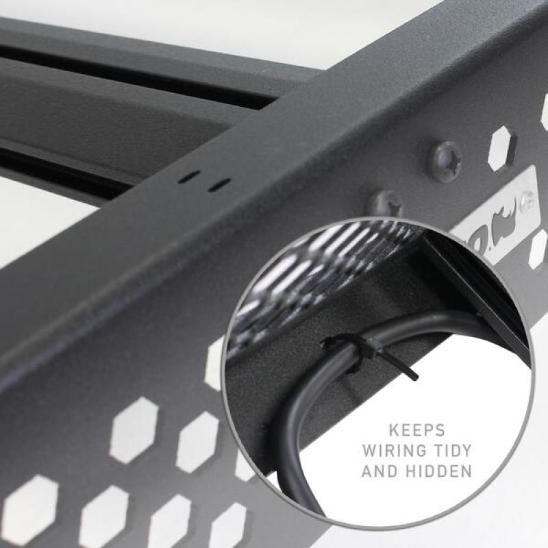 Go Rhino 16-23 Toyota Tacoma DC Ceros Low Profile Roof Rack - Tex. Blk Go Rhino 16-23 Toyota Tacoma DC Ceros Low Profile Roof Rack - Tex. Blk