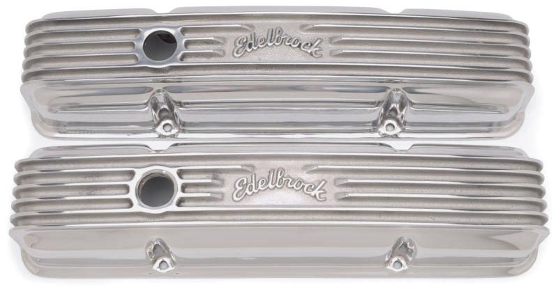 Edelbrock Valve Cover Classic Series Chevrolet 1959-1986 262-400 CI V8 Polshed Edelbrock Valve Cover Classic Series Chevrolet 1959-1986 262-400 CI V8 Polshed