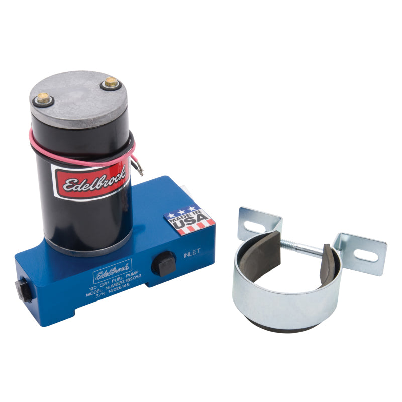 Edelbrock Fuel Pump Electric Quiet-Flo Carbureted 120GPH 3/8In In 3/8In Out 120 GPH Blue Edelbrock Fuel Pump Electric Quiet-Flo Carbureted 120GPH 3/8In In 3/8In Out 120 GPH Blue