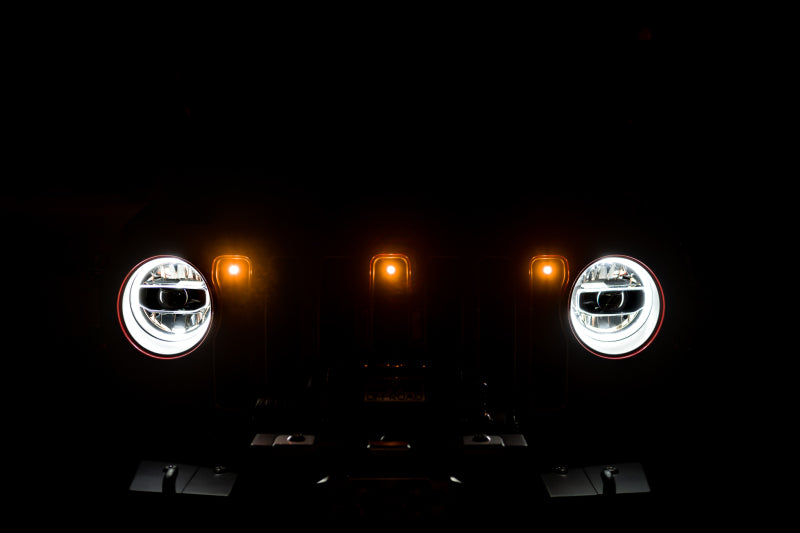 DV8 Offroad 2018+ Jeep JL Grill Amber Marker Lights DV8 Offroad 2018+ Jeep JL Grill Amber Marker Lights